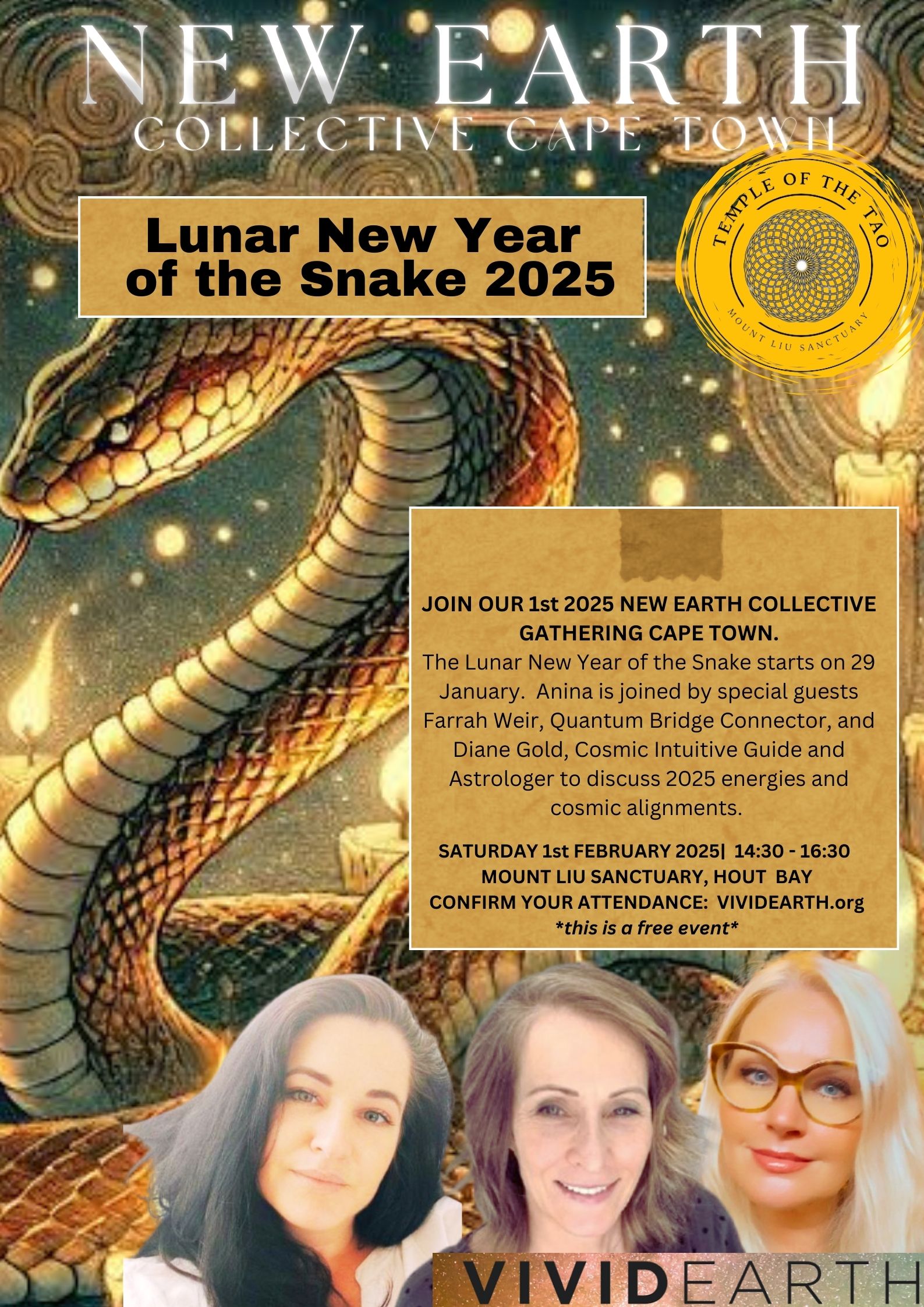 NEW EARTH COLLECTIVE GATHERING CAPE TOWN FOR 2025 ON SATURDAY 1 FEB